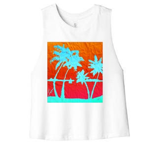 Bring On The Sunshine Cool Gift Women's Racerback Cropped Tank