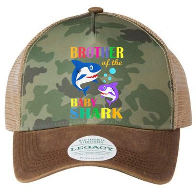 Brother Of The Baby Birthday Shark Brother Shark Christmas Legacy Tie Dye Trucker Hat