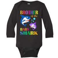 Brother Of The Baby Birthday Shark Brother Shark Christmas Baby Long Sleeve Bodysuit