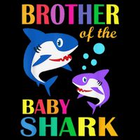 Brother Of The Baby Birthday Shark Brother Shark Christmas Cooling Performance Long Sleeve Crew