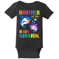 Brother Of The Baby Birthday Shark Brother Shark Christmas Baby Bodysuit