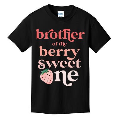 Brother of the Berry Sweet One Strawberry First Birthday 1st Kids T-Shirt