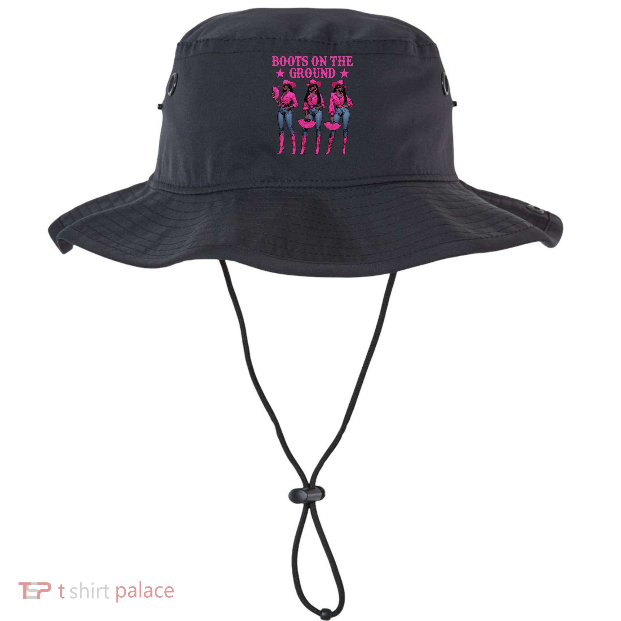 Boots On The Ground Western Southern Melanin Black Cowgirl Bucket Hat