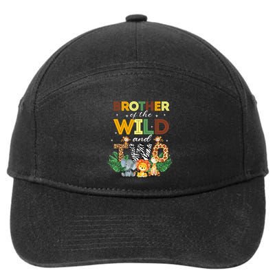Brother Of The Wild Two Zoo Birthday Safari Jungle Animal 7-Panel Snapback Hat