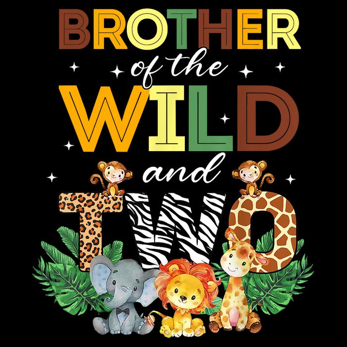 Brother Of The Wild Two Zoo Birthday Safari Jungle Animal Mesh Reversible Basketball Jersey Tank
