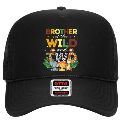 Brother Of The Wild Two Zoo Birthday Safari Jungle Animal Trucker Hat