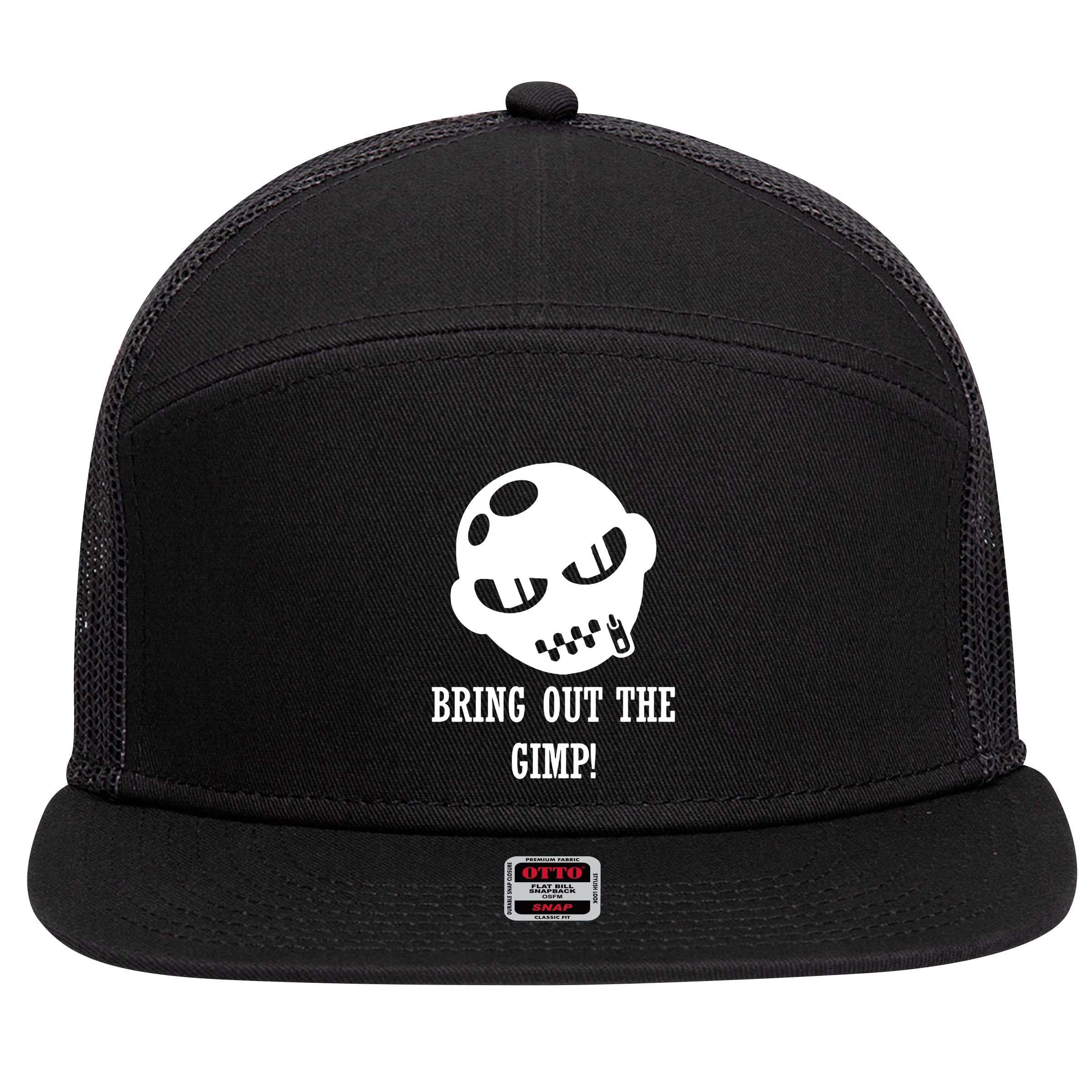 Bring Out The Gimp 7 Panel Mesh Trucker Snapback Hat