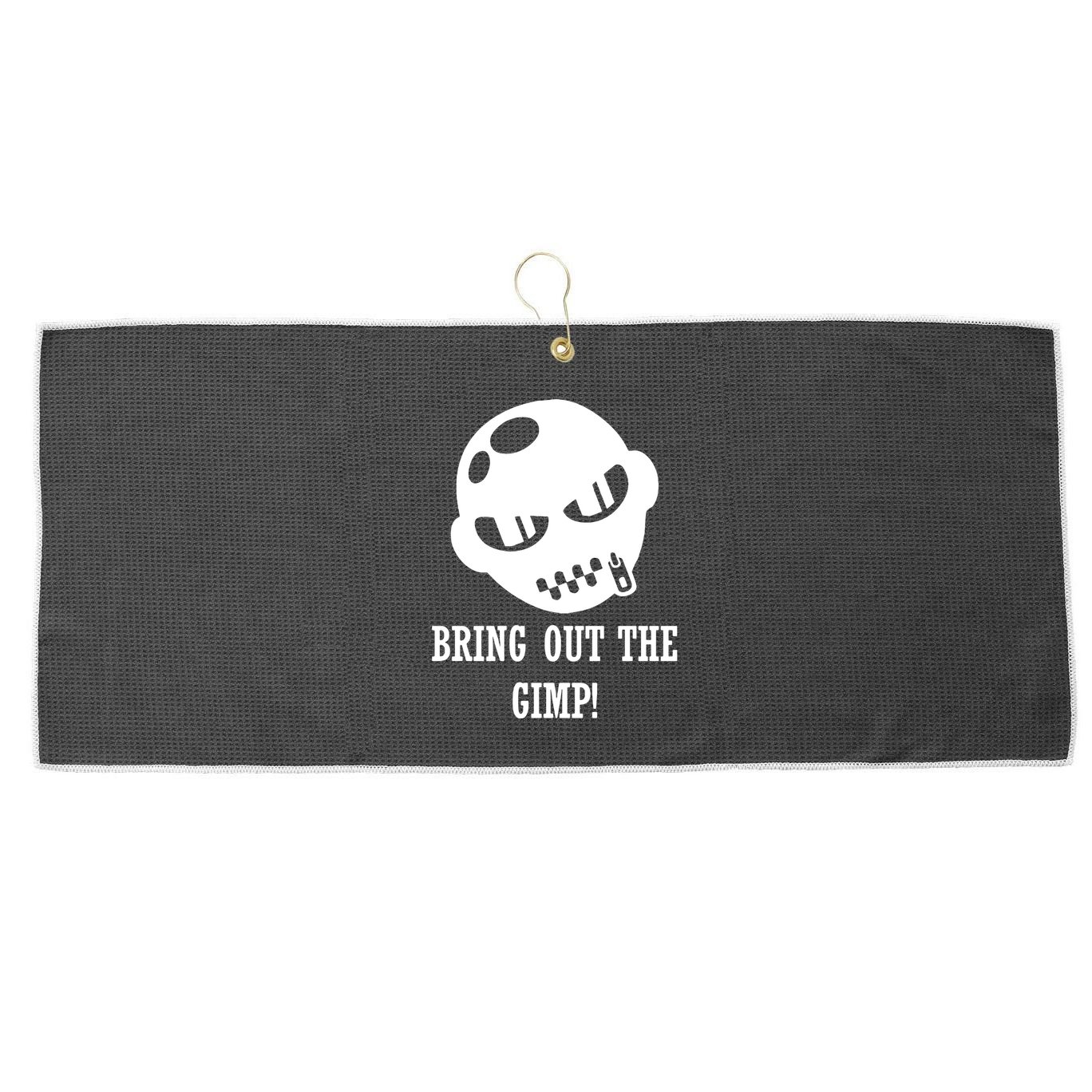 Bring Out The Gimp Large Microfiber Waffle Golf Towel