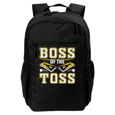 Boss Of The Toss Cornhole Funny Daily Commute Backpack