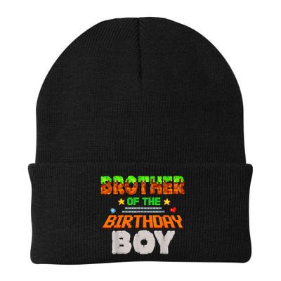 Brother Of The Birthday Boy Video Gamer Pixel Number Beanie