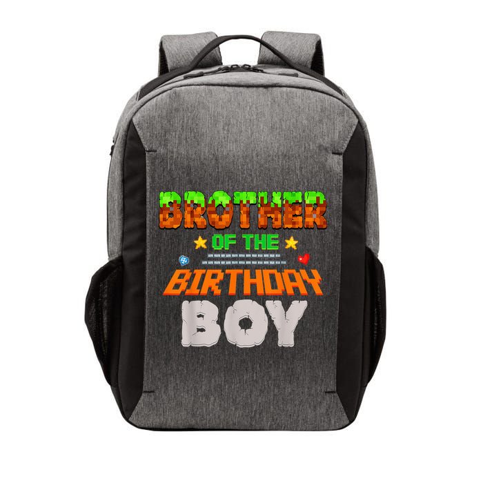 Brother Of The Birthday Boy Video Gamer Pixel Number Vector Backpack
