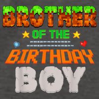 Brother Of The Birthday Boy Video Gamer Pixel Number Vector Backpack