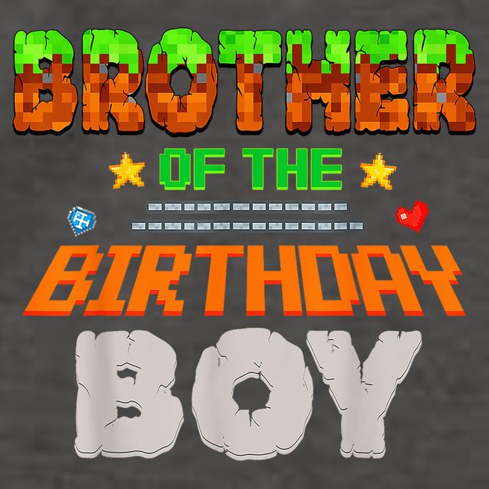 Brother Of The Birthday Boy Video Gamer Pixel Number Vector Backpack