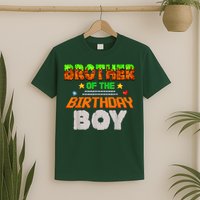 Brother Of The Birthday Boy Video Gamer Pixel Number T-Shirt