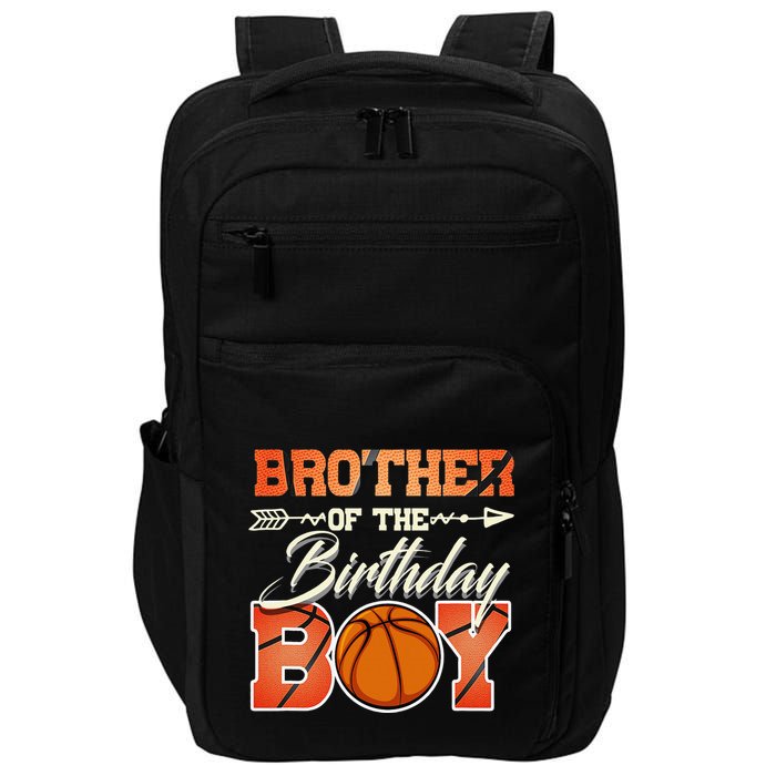 Brother Of The Birthday Basketball Funny Impact Tech Backpack
