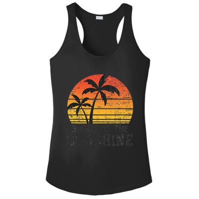 Bring On The Sunshine Summertime Summer Season Summer Vibes Ladies PosiCharge Competitor Racerback Tank