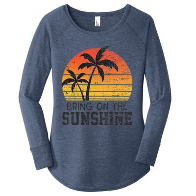 Bring On The Sunshine Summertime Summer Season Summer Vibes Women's Perfect Tri Tunic Long Sleeve Shirt