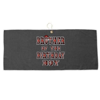 Brother Of The Birthday American Football Party Gift Large Microfiber Waffle Golf Towel