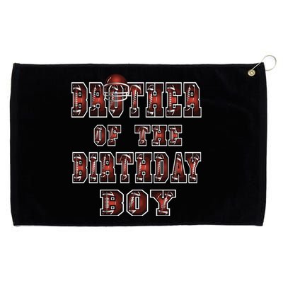 Brother Of The Birthday American Football Party Gift Grommeted Golf Towel