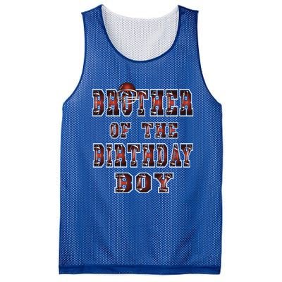 Brother Of The Birthday American Football Party Gift Mesh Reversible Basketball Jersey Tank