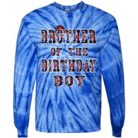 Brother Of The Birthday American Football Party Gift Tie-Dye Long Sleeve Shirt