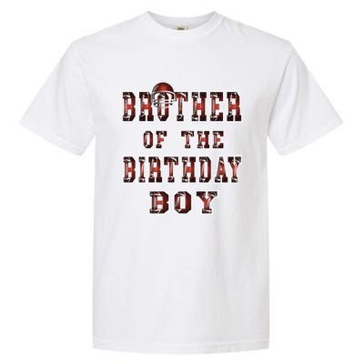 Brother Of The Birthday American Football Party Gift Garment-Dyed Heavyweight T-Shirt