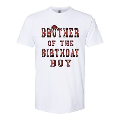 Brother Of The Birthday American Football Party Gift Softstyle CVC T-Shirt