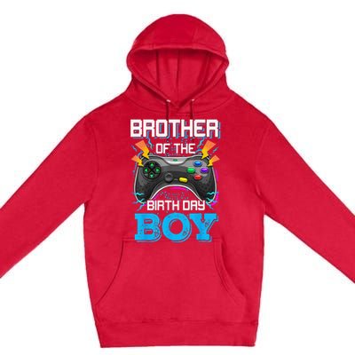 Brother Of The Birthday Happy Birthday Video Game Premium Pullover Hoodie