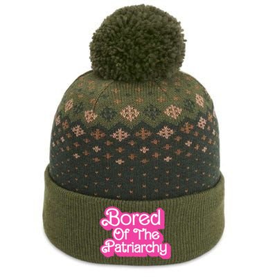 Bored Of The Patriarchy The Baniff Cuffed Pom Beanie