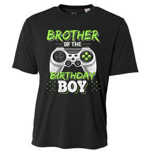 Brother of the Birthday Matching Video Game Birthday Cooling Performance Crew T-Shirt