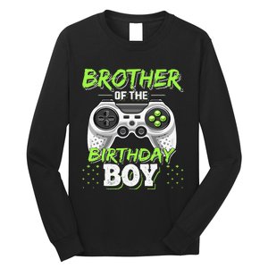 Brother of the Birthday Matching Video Game Birthday Long Sleeve Shirt