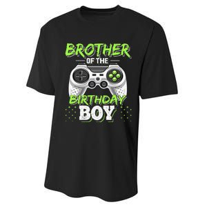 Brother of the Birthday Matching Video Game Birthday Performance Sprint T-Shirt