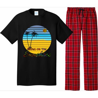 Bring On The Sunshine Beach Vacation Summer Cool Gift Pajama Set