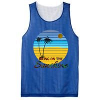 Bring On The Sunshine Beach Vacation Summer Cool Gift Mesh Reversible Basketball Jersey Tank