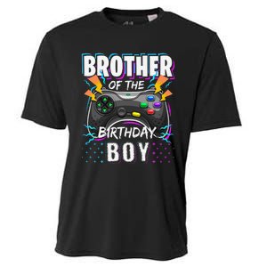 Brother of the Birthday Matching Video Game Birthday Cooling Performance Crew T-Shirt