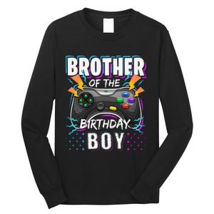 Brother of the Birthday Matching Video Game Birthday Long Sleeve Shirt