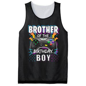 Brother of the Birthday Matching Video Game Birthday Mesh Reversible Basketball Jersey Tank