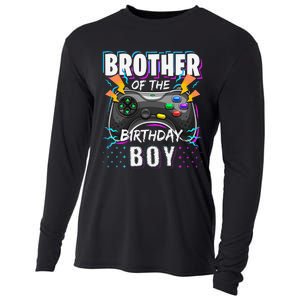 Brother of the Birthday Matching Video Game Birthday Cooling Performance Long Sleeve Crew