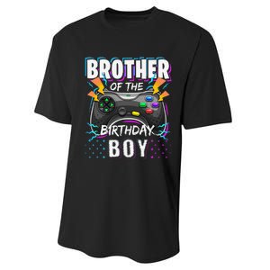 Brother of the Birthday Matching Video Game Birthday Performance Sprint T-Shirt