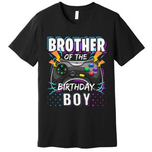 Brother of the Birthday Matching Video Game Birthday Premium T-Shirt