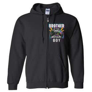 Brother of the Birthday Matching Video Game Birthday Full Zip Hoodie