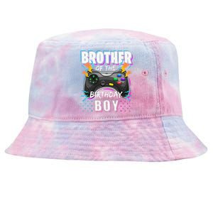 Brother of the Birthday Matching Video Game Birthday Tie-Dyed Bucket Hat