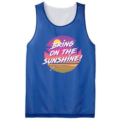 Bring On The Sunshine Cool Tropical Casual Beach Graphic Gift Mesh Reversible Basketball Jersey Tank