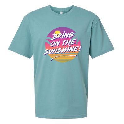 Bring On The Sunshine Cool Tropical Casual Beach Graphic Gift Sueded Cloud Jersey T-Shirt