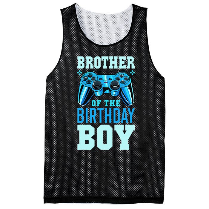 Brother of the Birthday Matching Video Gamer Birthday Mesh Reversible Basketball Jersey Tank