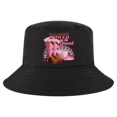 Boots On The Ground, Cowgirl Linedance, Boot Cowboy Western Cool Comfort Performance Bucket Hat