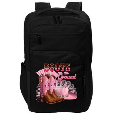 Boots On The Ground, Cowgirl Linedance, Boot Cowboy Western Impact Tech Backpack