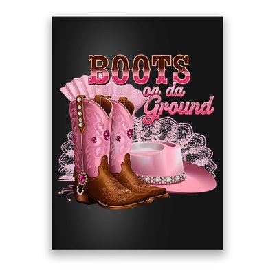 Boots On The Ground, Cowgirl Linedance, Boot Cowboy Western Poster