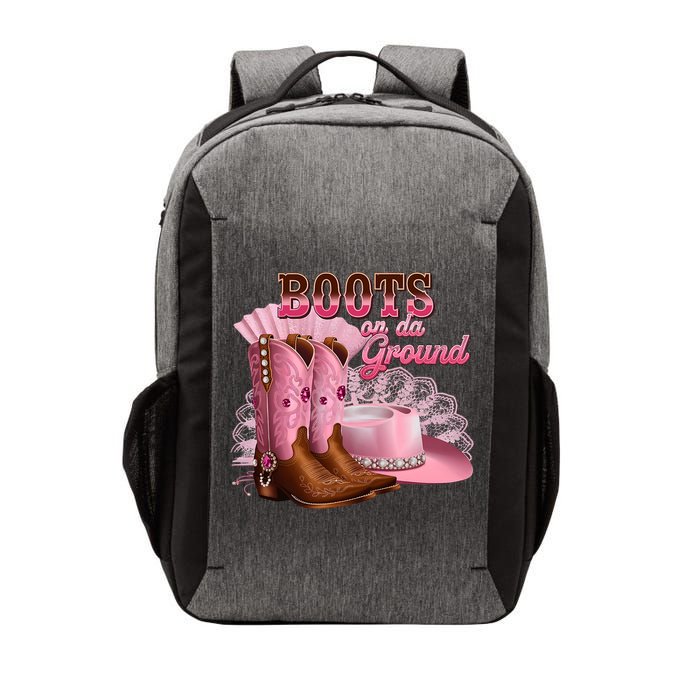 Boots On The Ground, Cowgirl Linedance, Boot Cowboy Western Vector Backpack