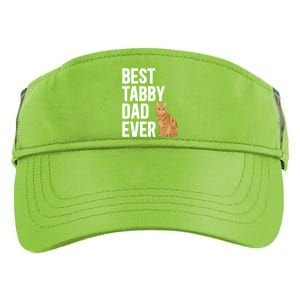 Best Orange Tabby Cat Dad Ever Orange Tabby Cat Owner Gift Adult Drive Performance Visor